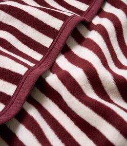 Sideline Stripe Maroon Midi Blanket