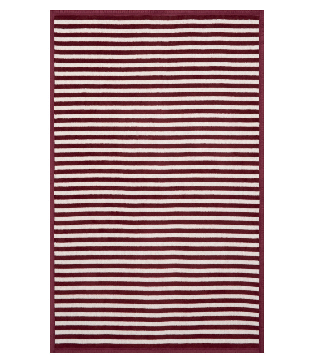 Sideline Stripe Maroon Midi Blanket