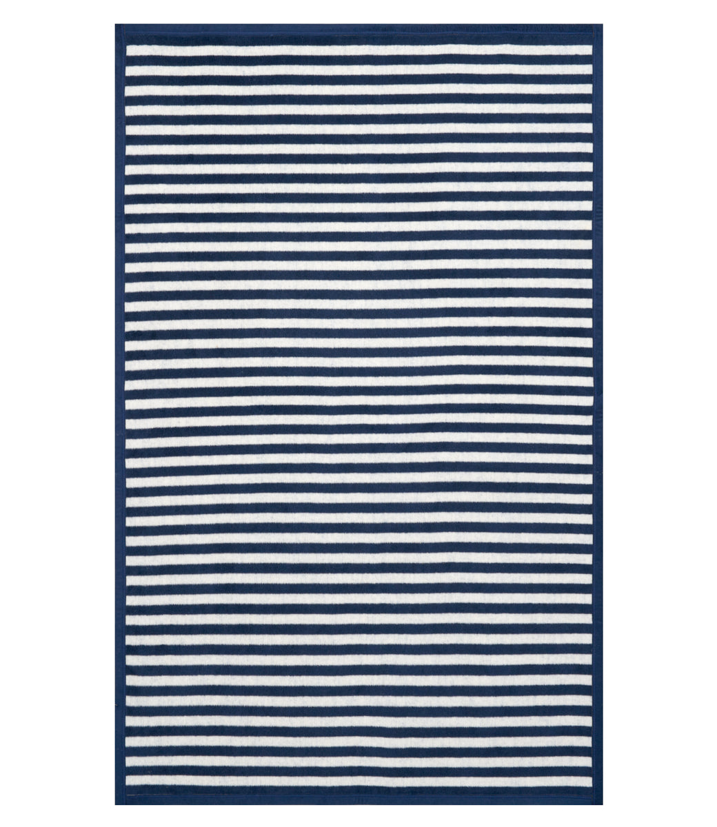 Sideline Stripe Navy Midi Blanket