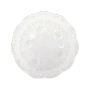 Incanto Stone Lace Medium Round Bowl in White