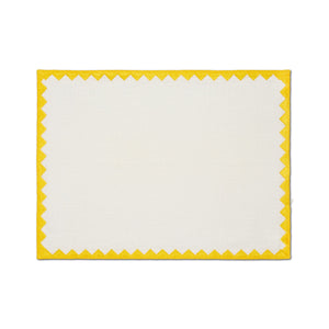 Ziggy Placemat in Yellow, Set of 4