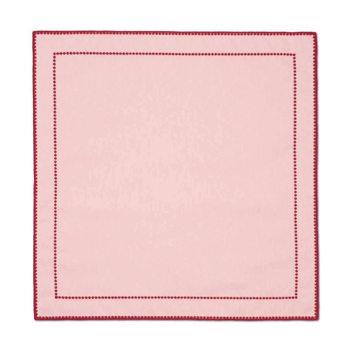White Pearl Napkin in Pink Red, Set of 4