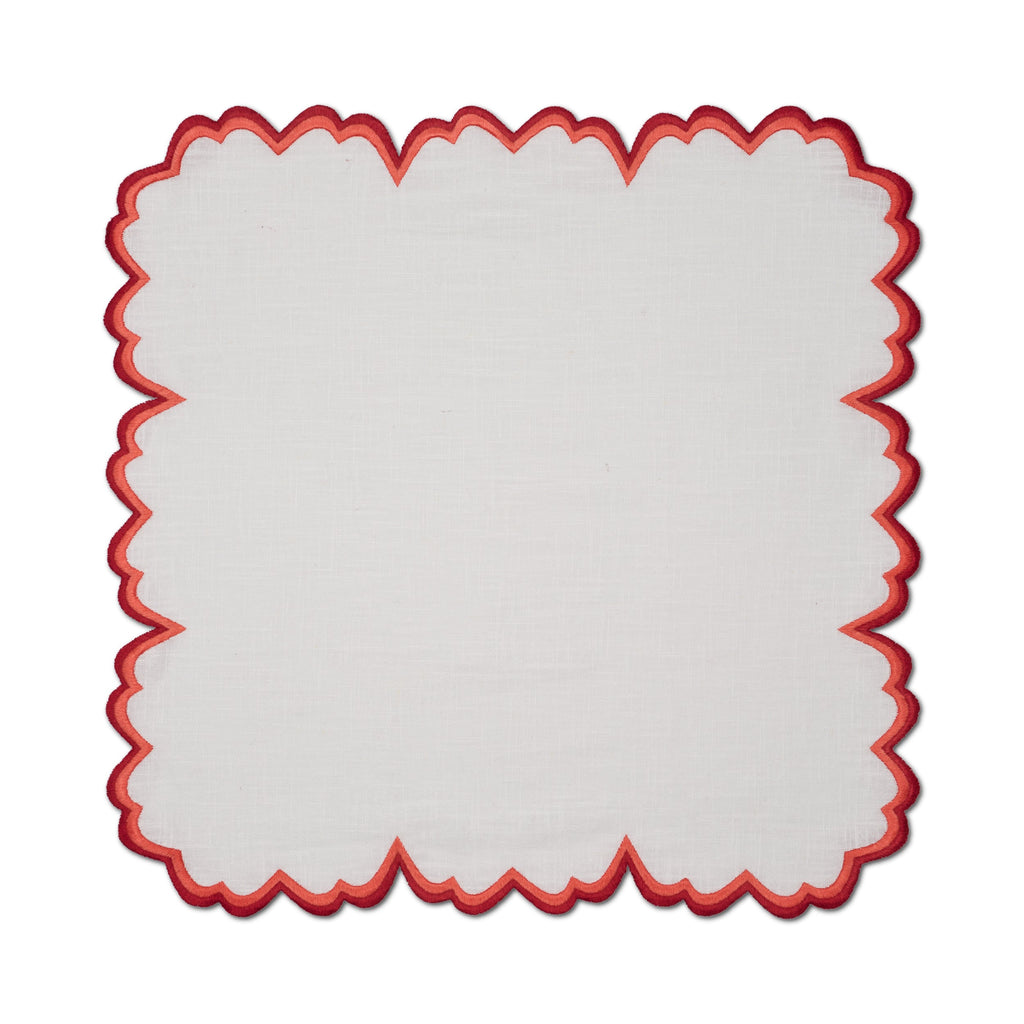 Izzy Ombre Napkin in Duo Red, Set of 4