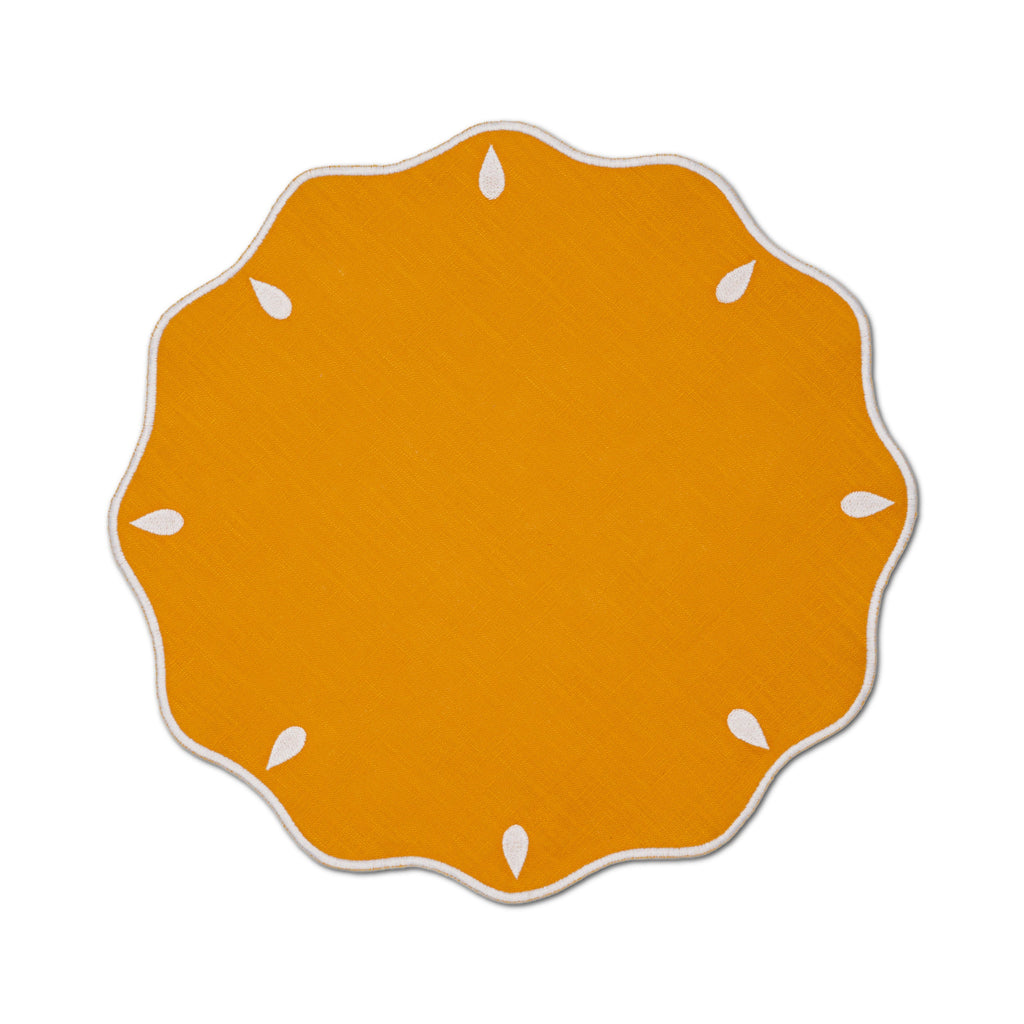Clover Placemat in Yellow, Set of 4