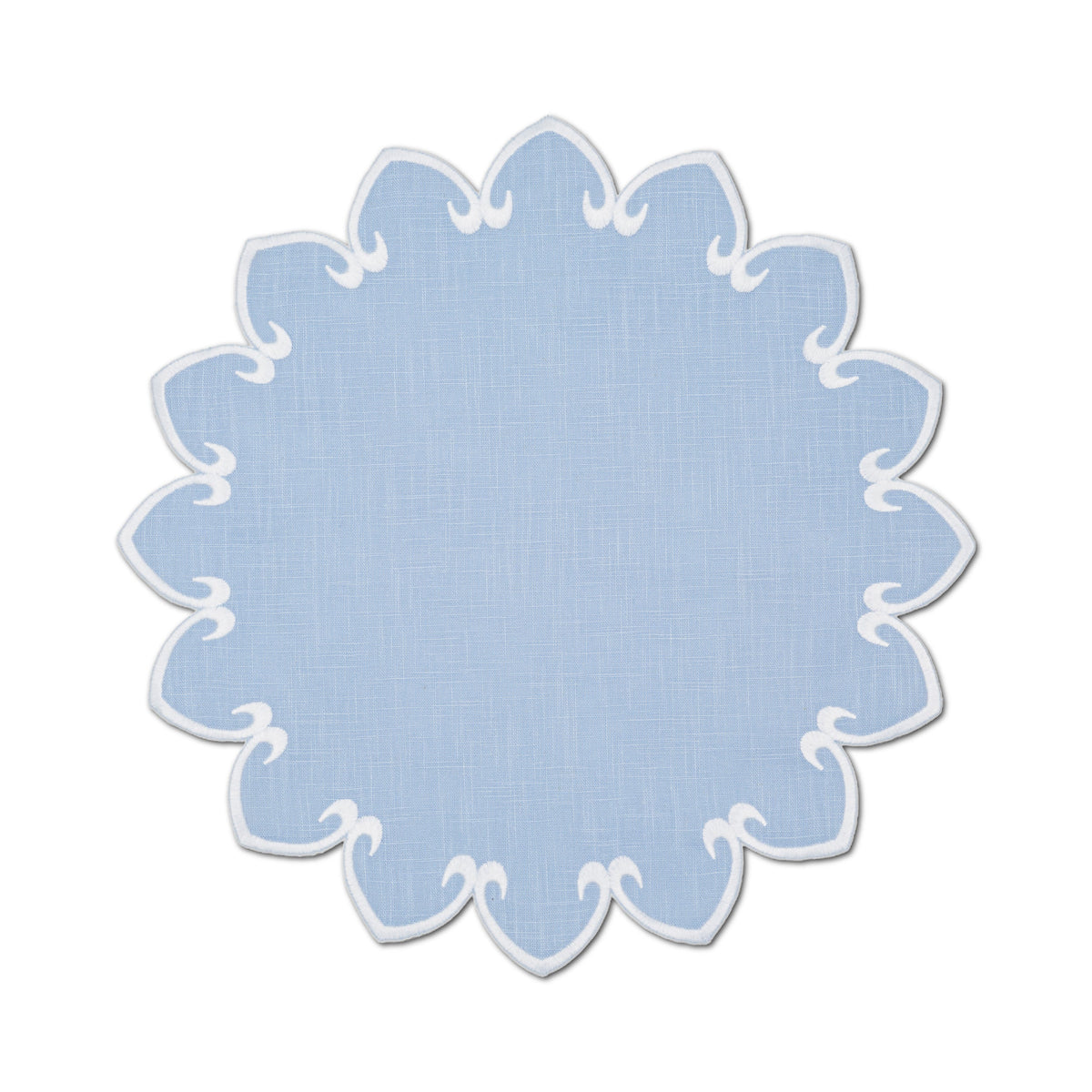 Dahlia Placemat in Light Blue, Set of 4