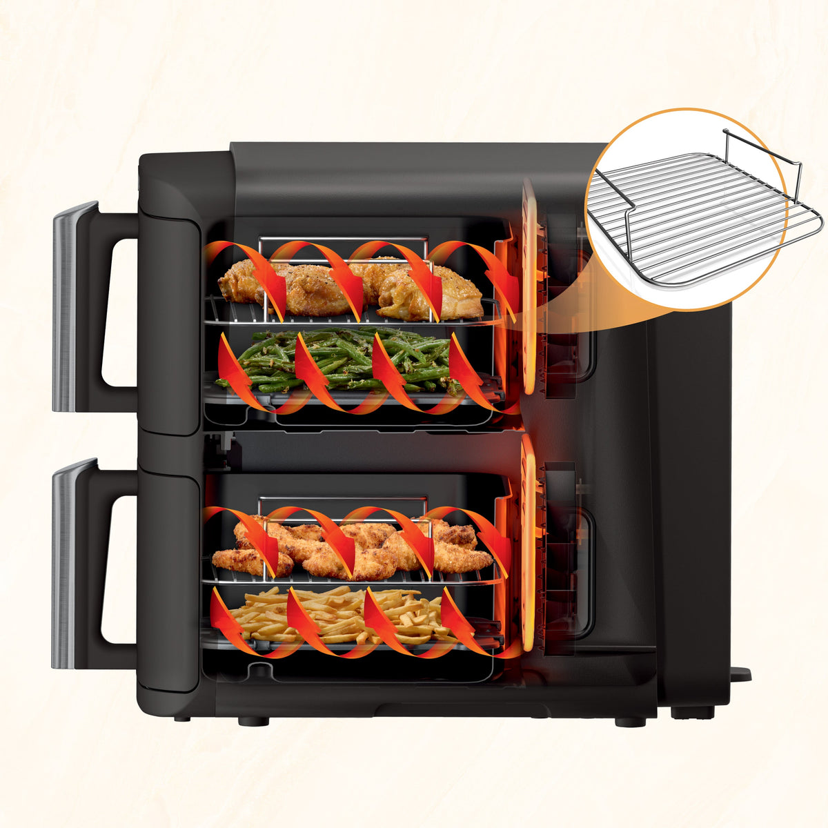 DoubleStack 8 qt & 2 Basket Air Fryer