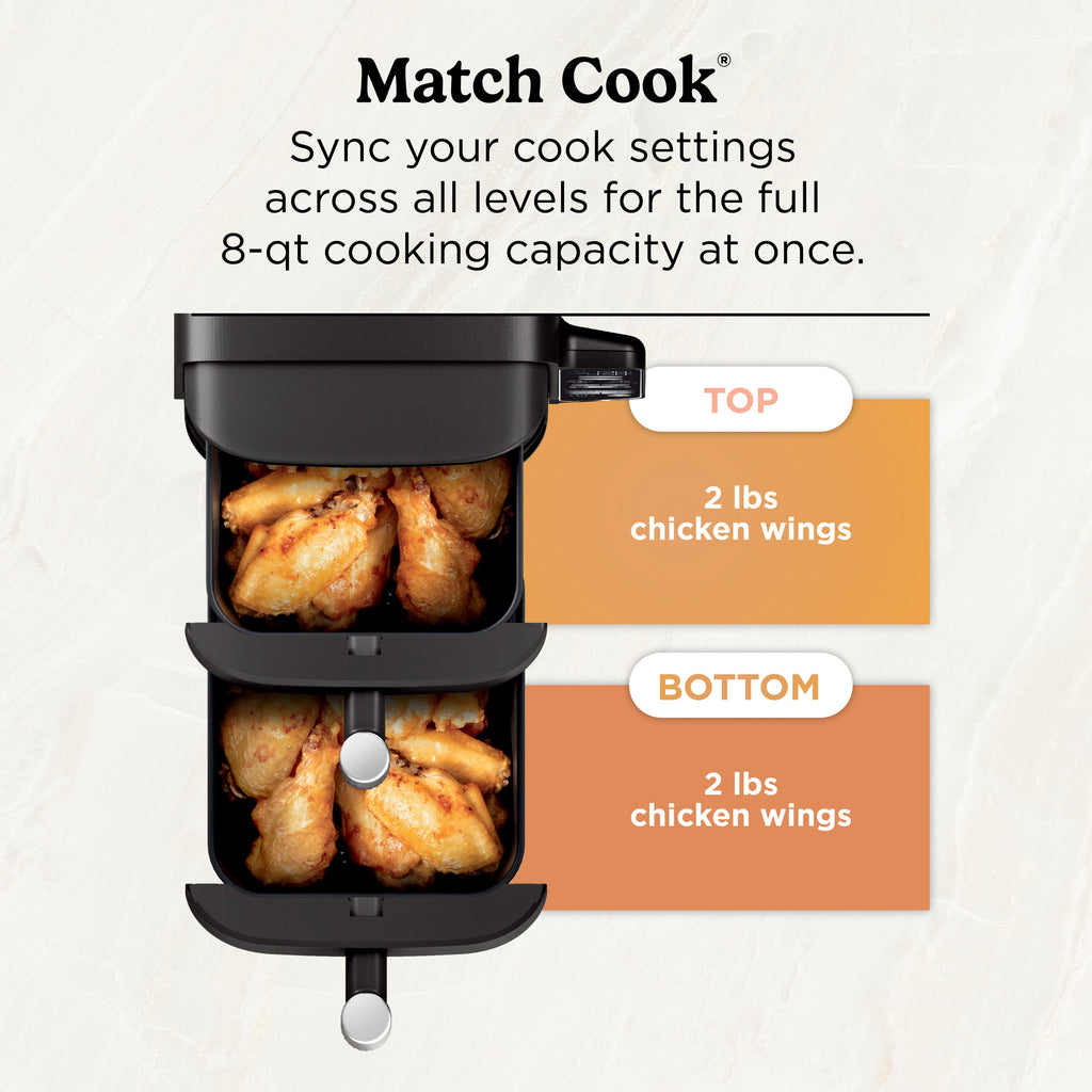 DoubleStack 8 qt & 2 Basket Air Fryer