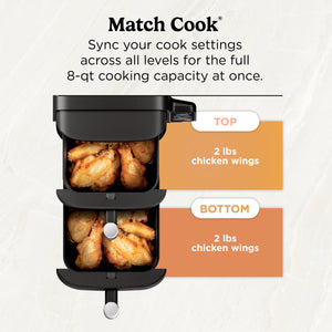 DoubleStack 8 qt & 2 Basket Air Fryer