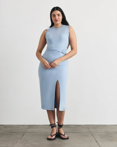 Sleeveless Cody Dress in Powder Blue