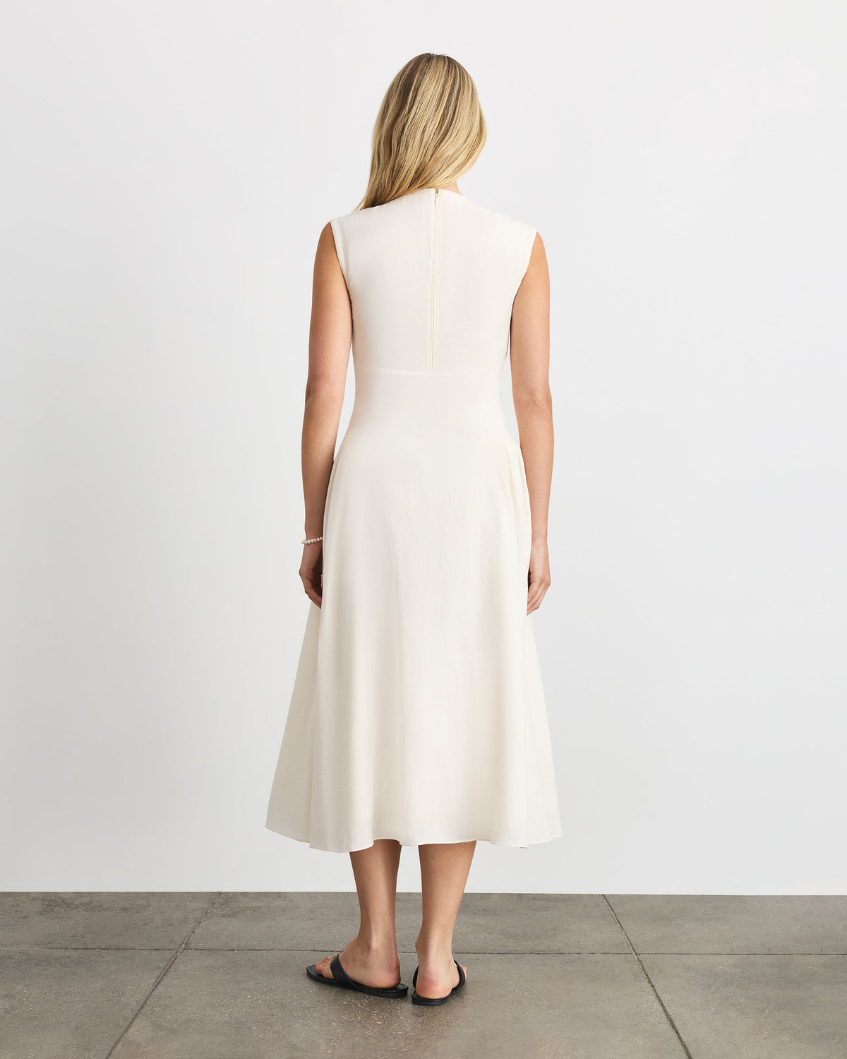 Sloane Dress in Cream Black Floral
