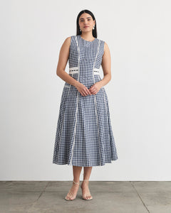 Sloane Dress in Maritime Blue Multi