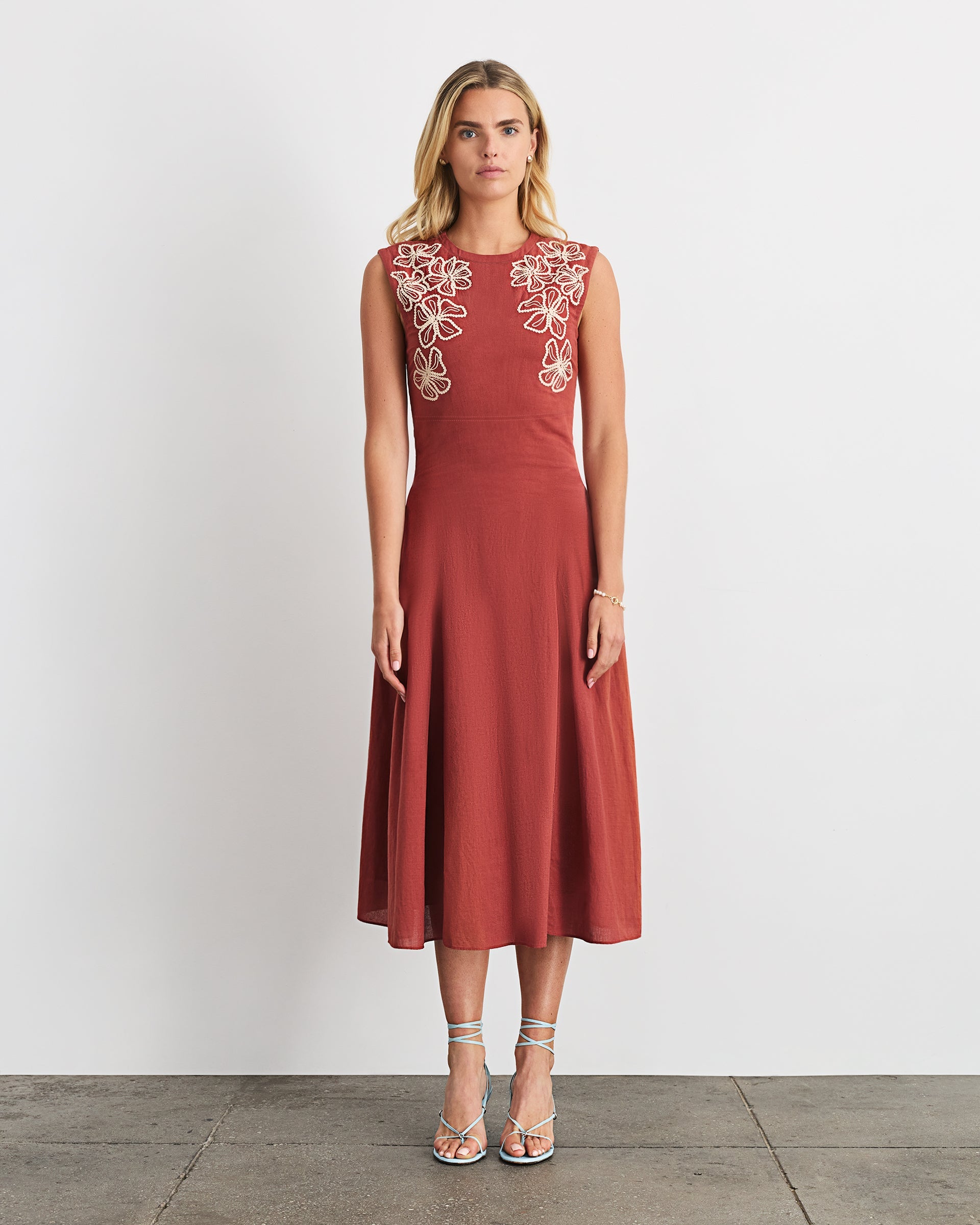 Sloane Dress in Redwood