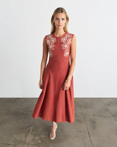 Sloane Dress in Redwood