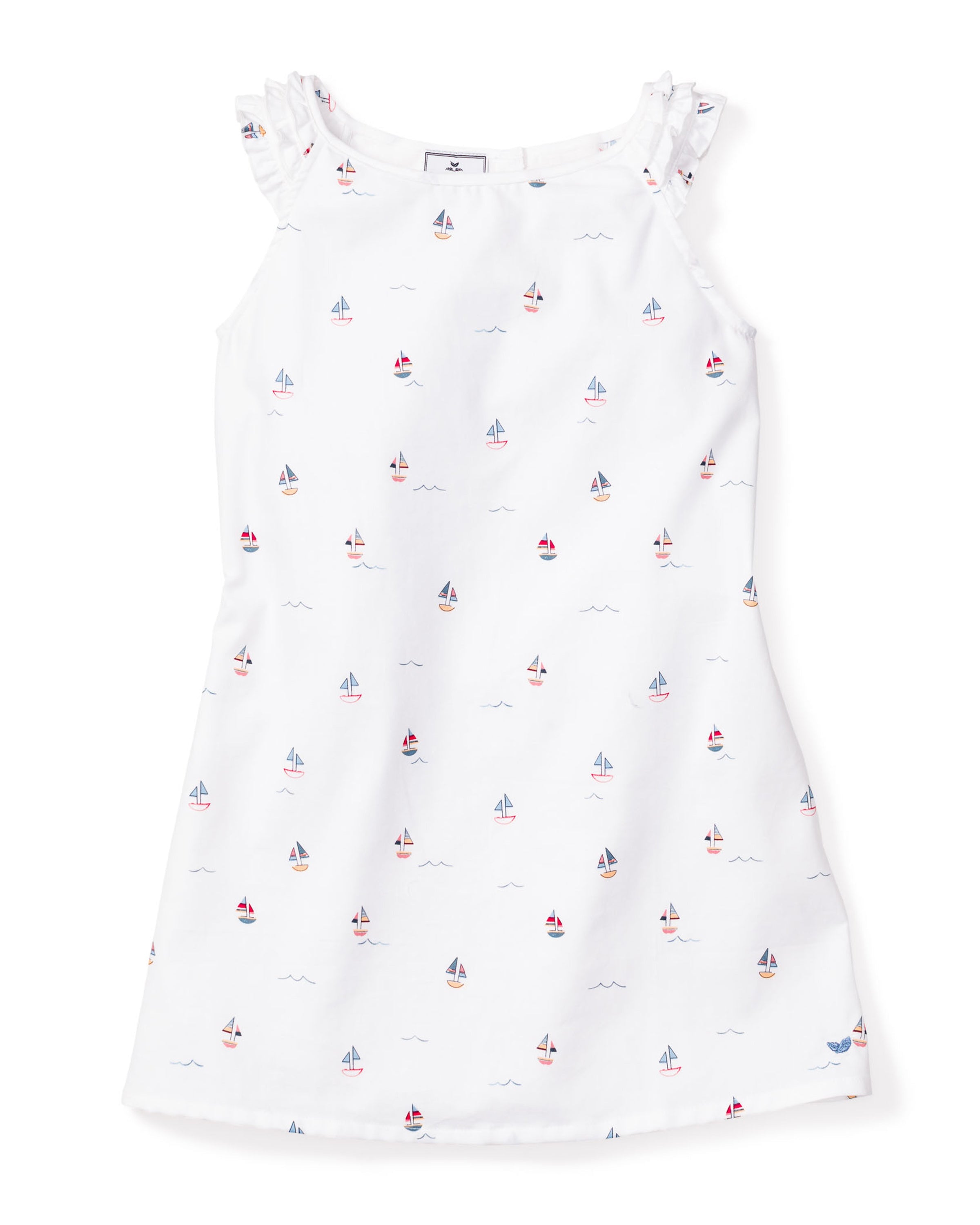 Girl’s Twill Amelie Nightgown in Bateau