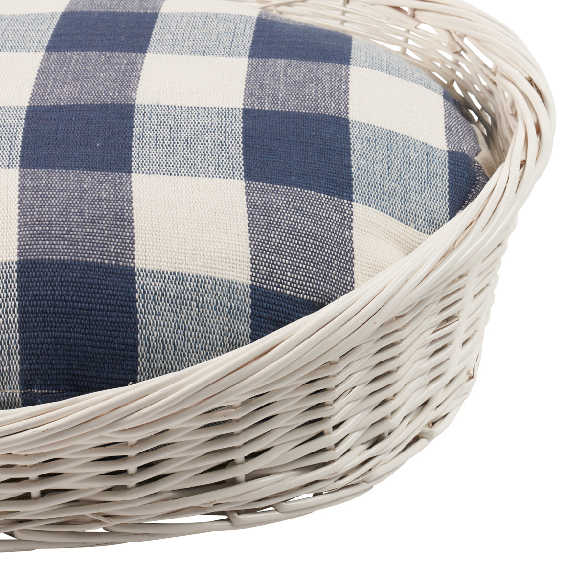 Barnes Blue Check Dog Bed