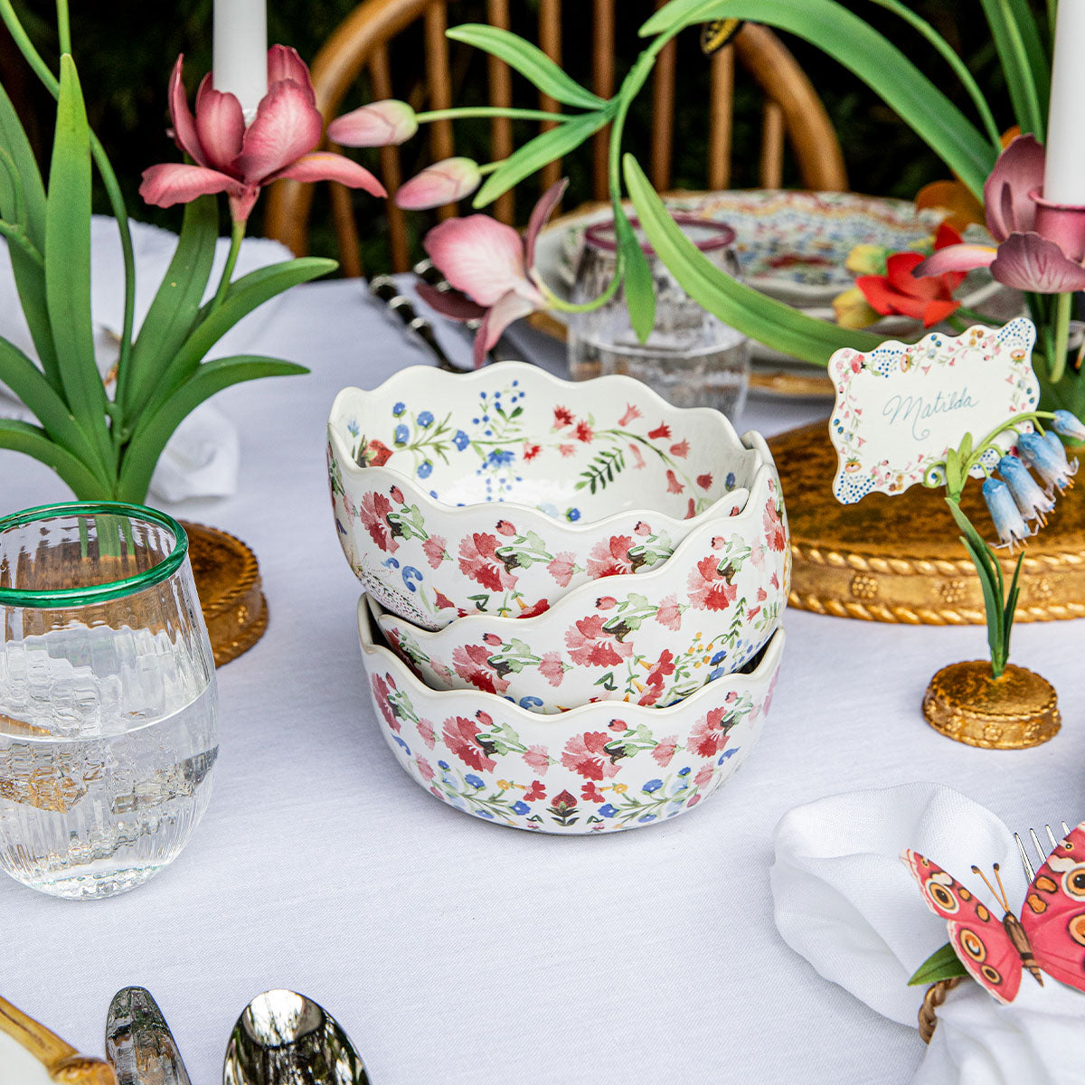 Sofia Cereal/Ice Cream Bowl in Multi