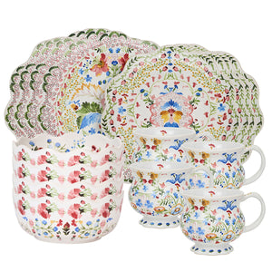 Sofia Place Setting in Multi, Set of 16