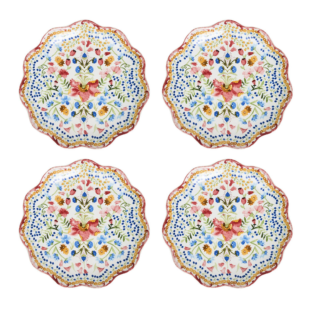 Sofia Side/Cocktail Plate in Multi, Set of 4