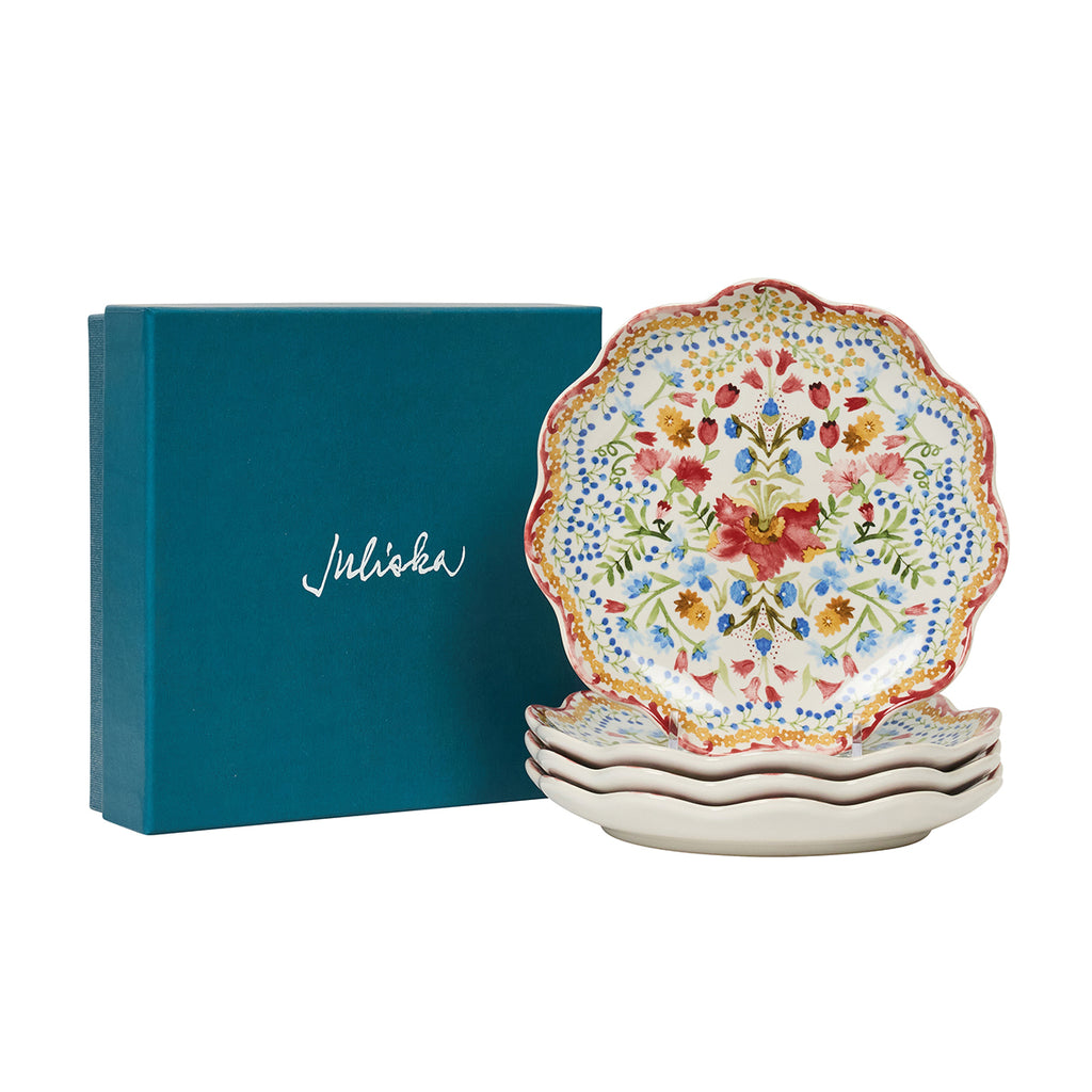 Sofia Side/Cocktail Plate in Multi, Set of 4
