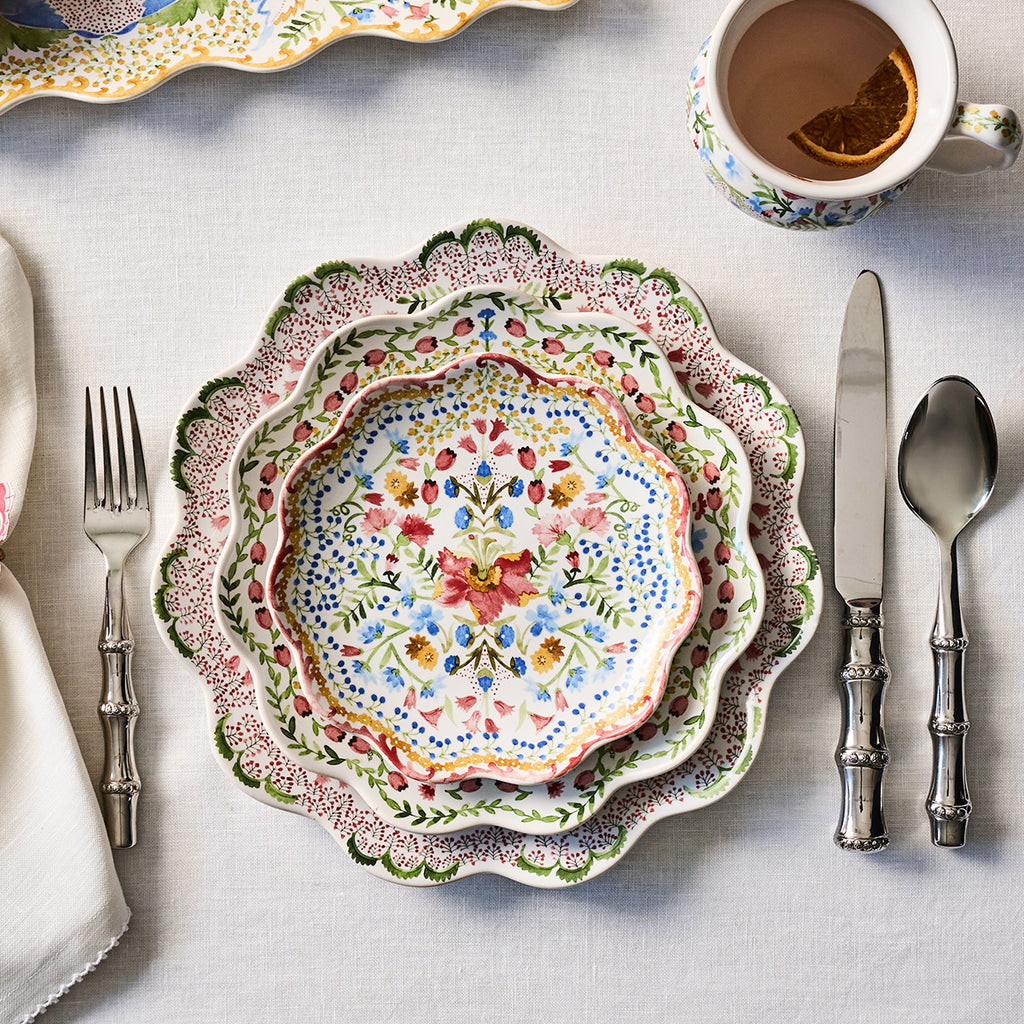 Sofia Side/Cocktail Plate in Multi, Set of 4