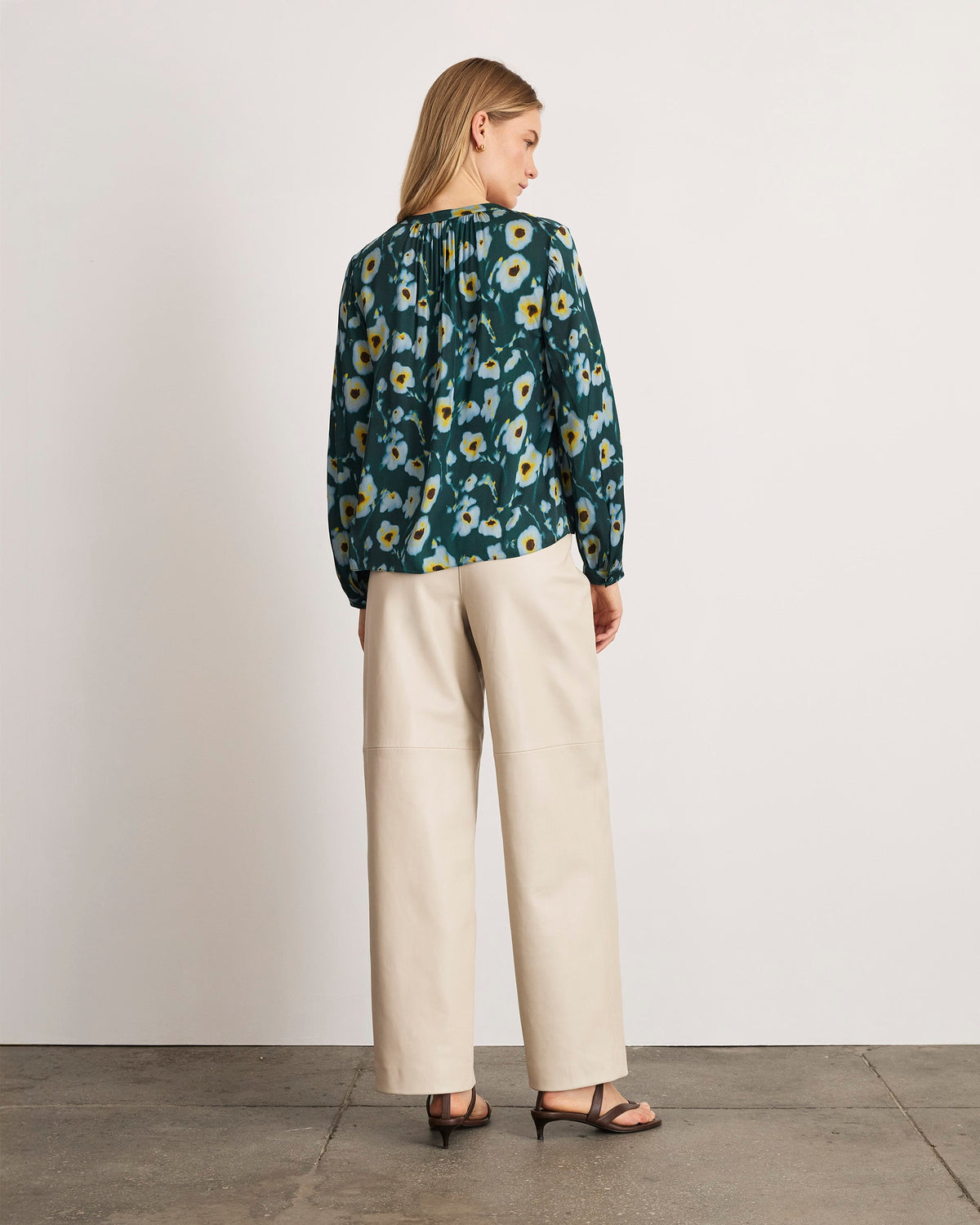 Sonia Top in Emerald Multi