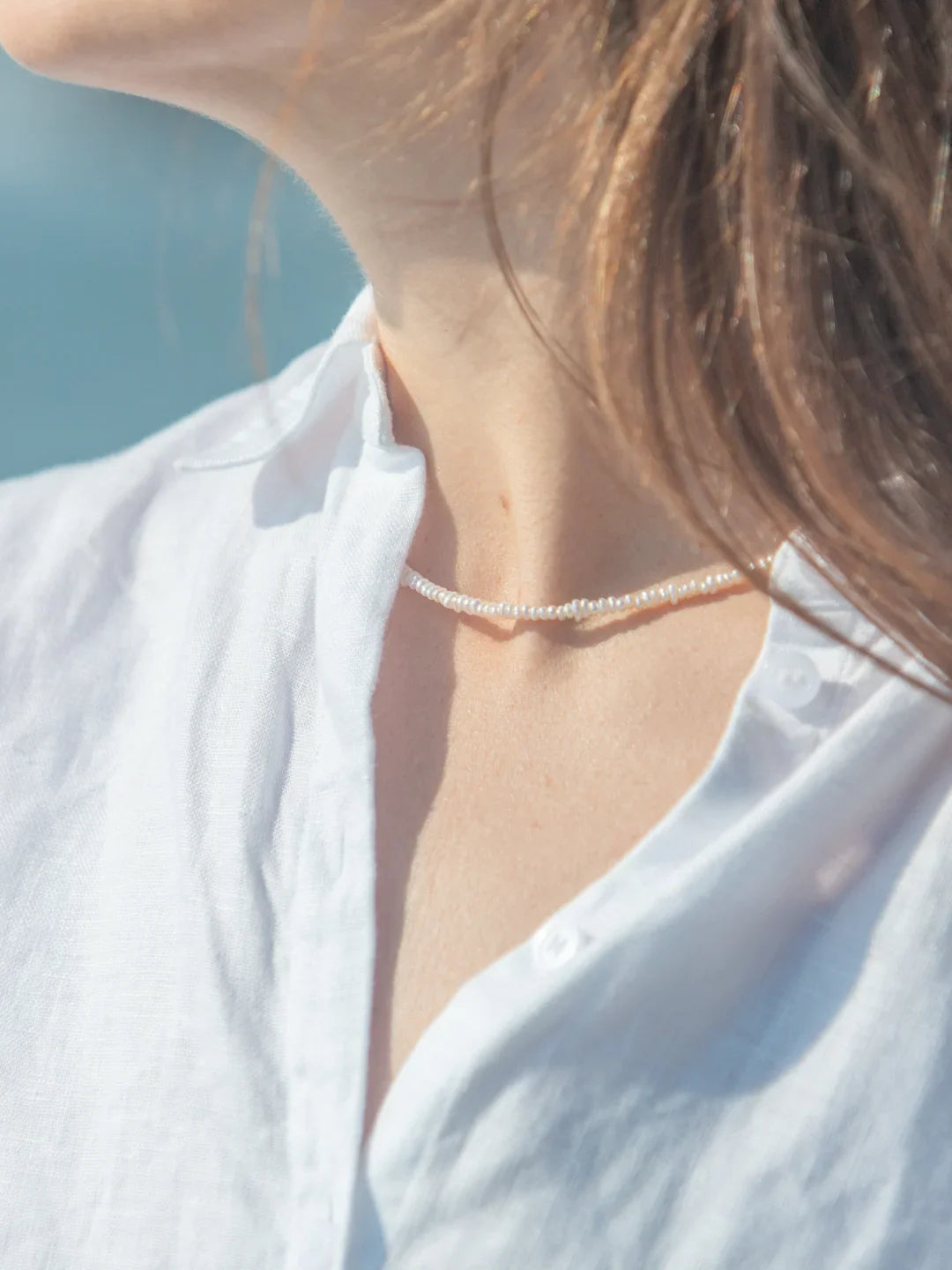 Sonny Necklace in White