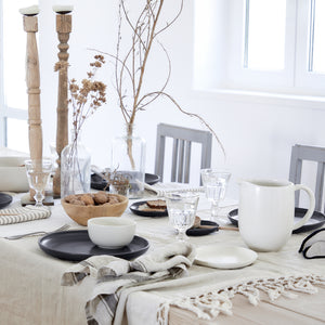 Pacifica Collection 12-pc Place Setting with Pasta Bowl in Vanilla
