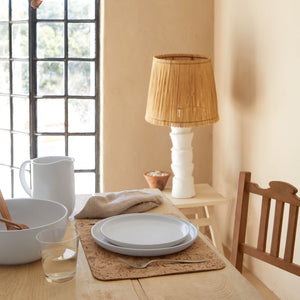 Pacifica Collection Salad Plates 9" in Salt, Set of 6