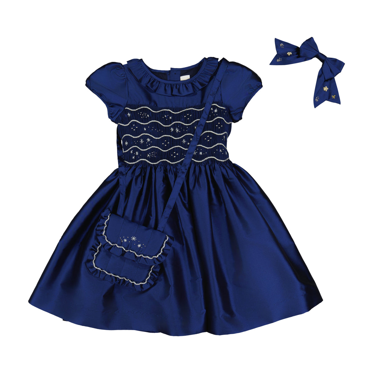Aurelia Navy Hair Bow