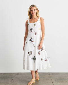 Soren Dress in Optic White