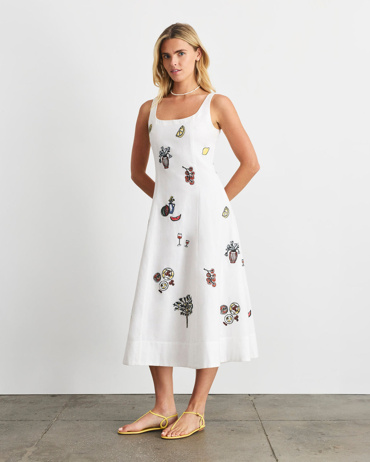 Soren Dress in Optic White