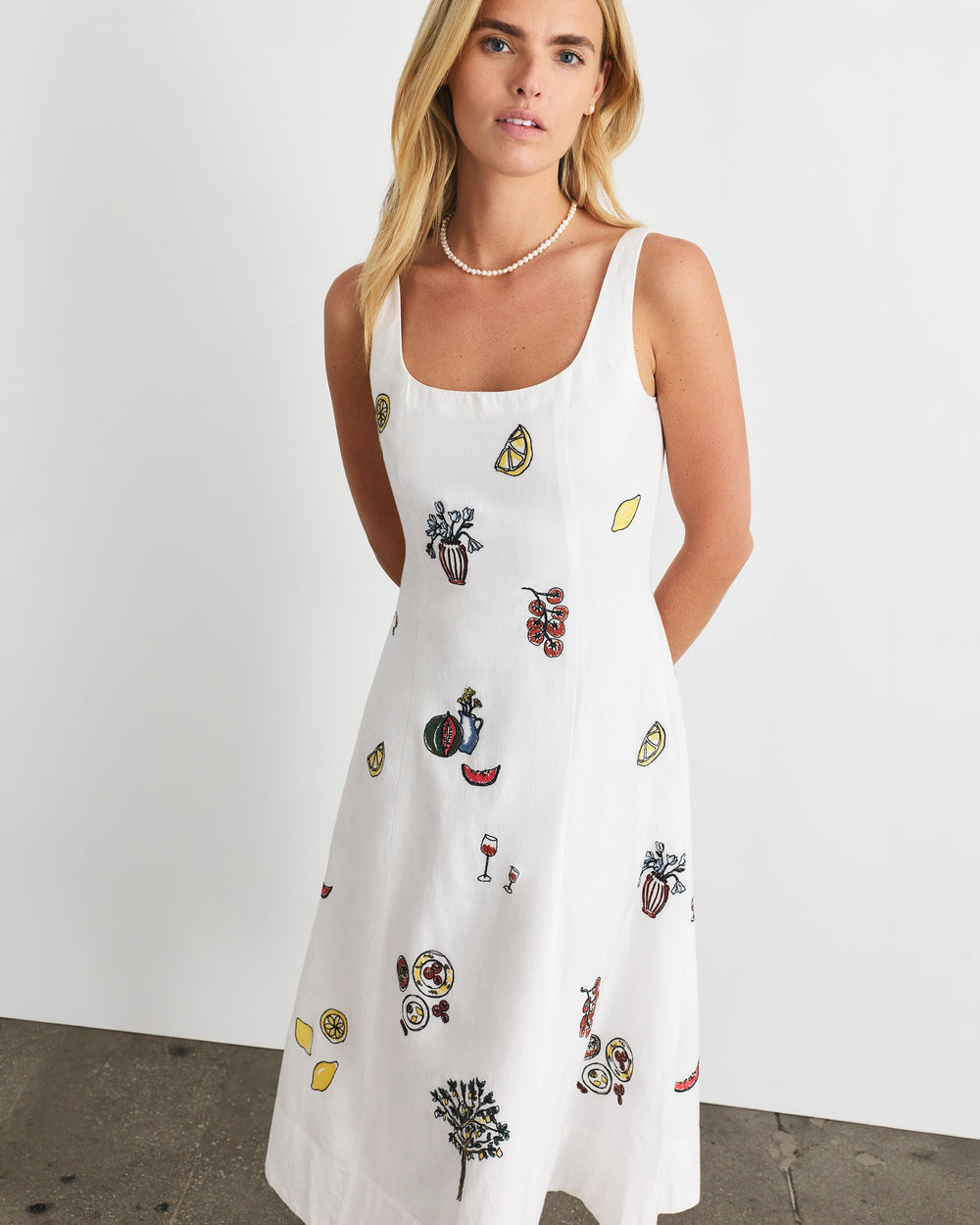 Soren Dress in Optic White