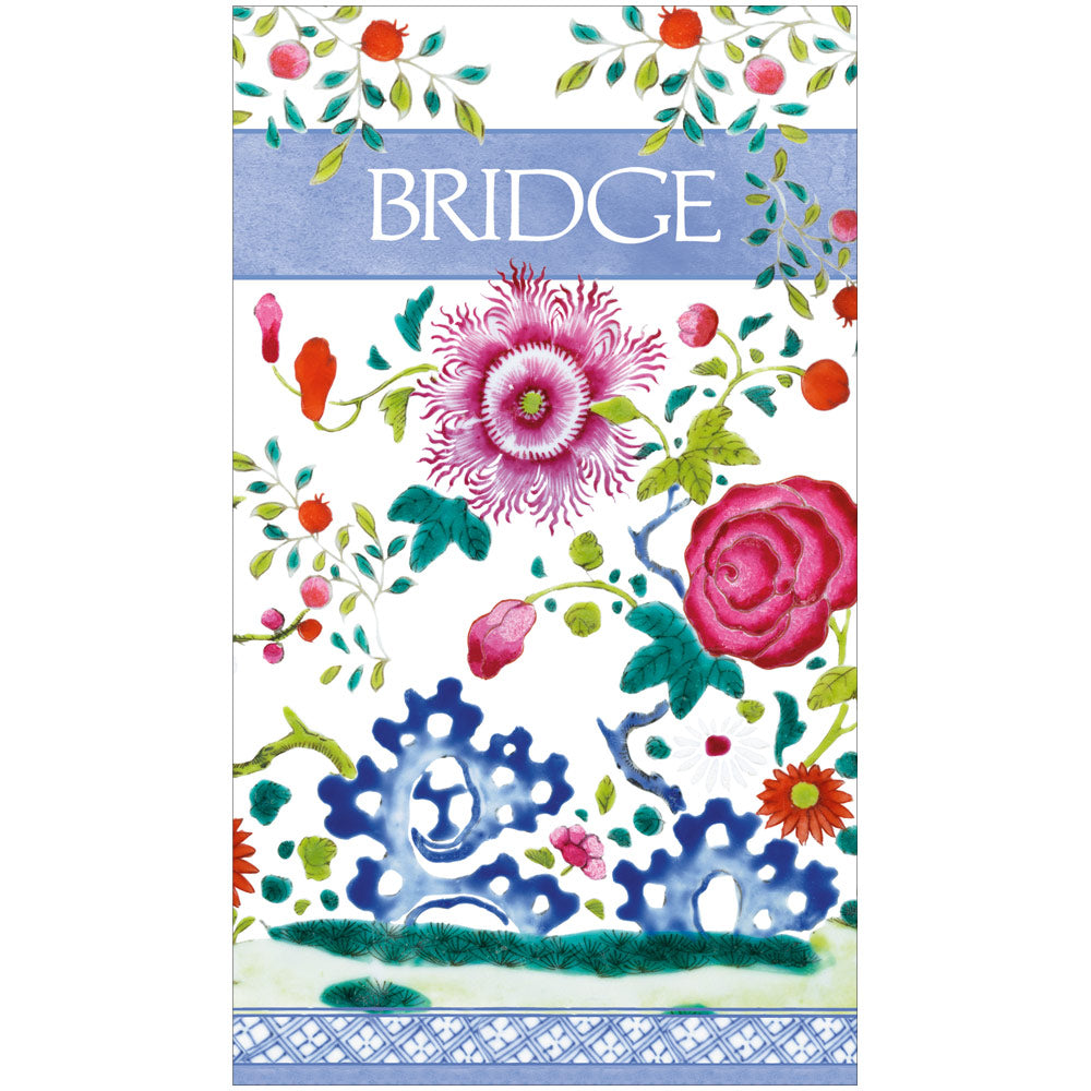 Floral Porcelain Bridge Score Pads