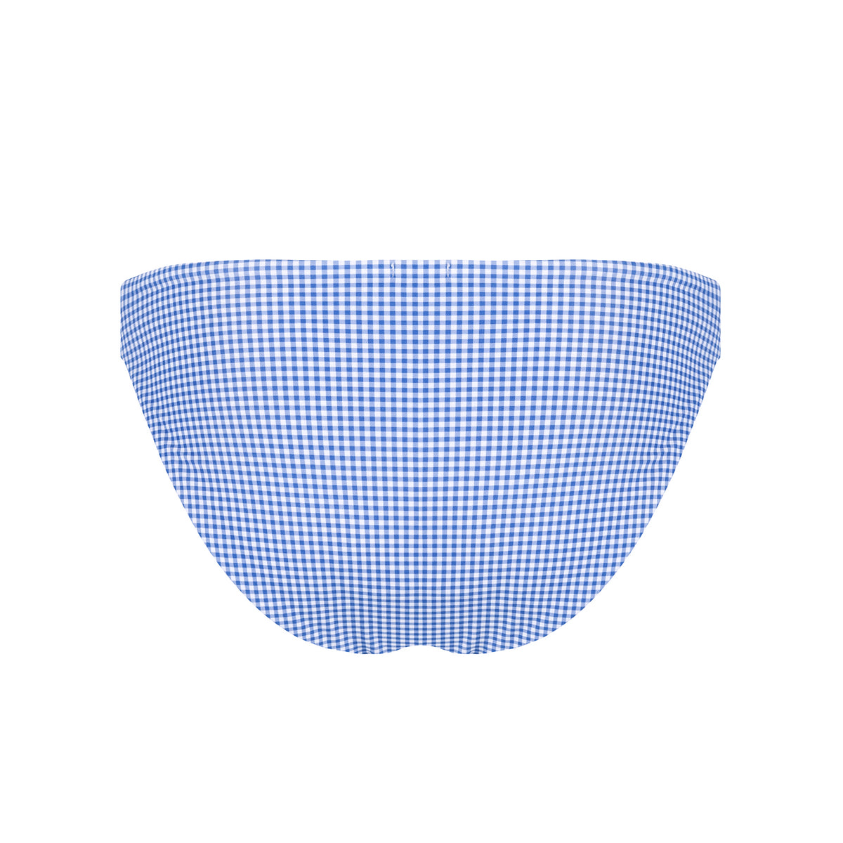Women’s Sky Blue Gingham Low Waist Bikini Bottom