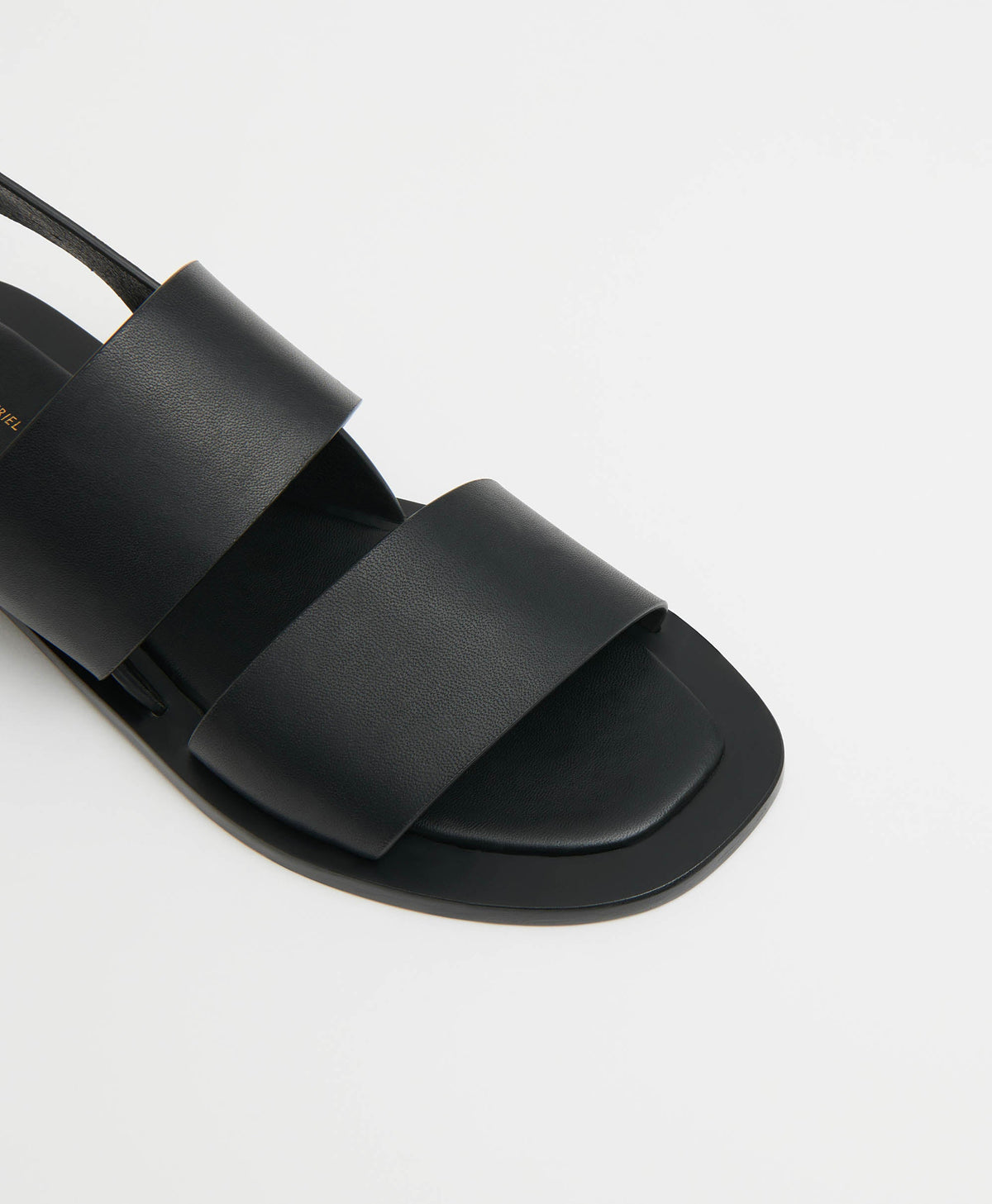 Double Strap Sandal  -  Black