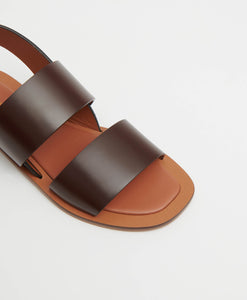 Double Strap Sandal  -  Chocolate