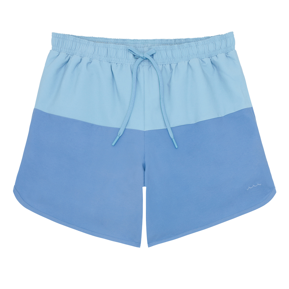 Men's Bermuda Blue Colorblock Boardie