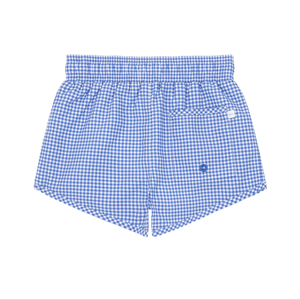 Boys Sky Blue Gingham Boardie