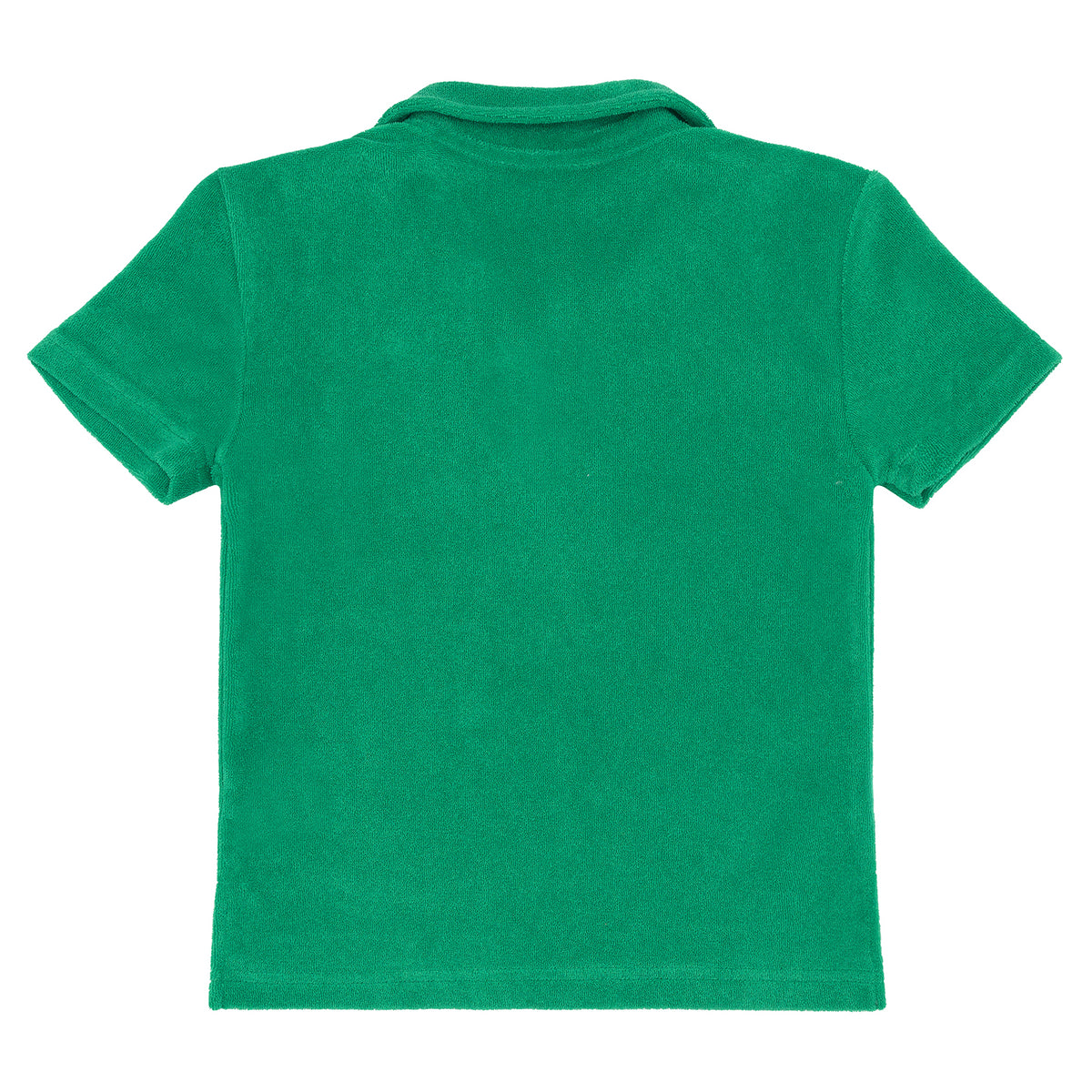 Boys Bermuda Green French Terry Polo