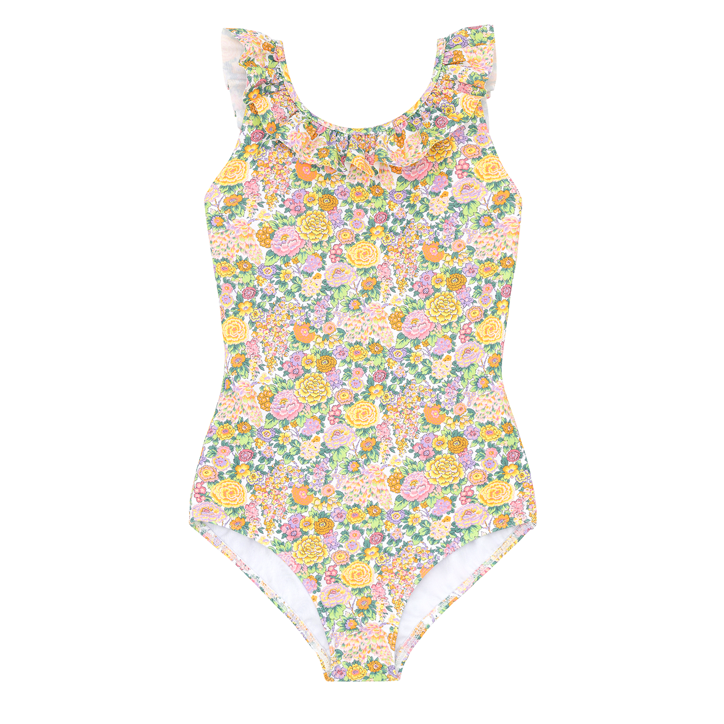 Girls Elysian Day Ruffle Collar One Piece