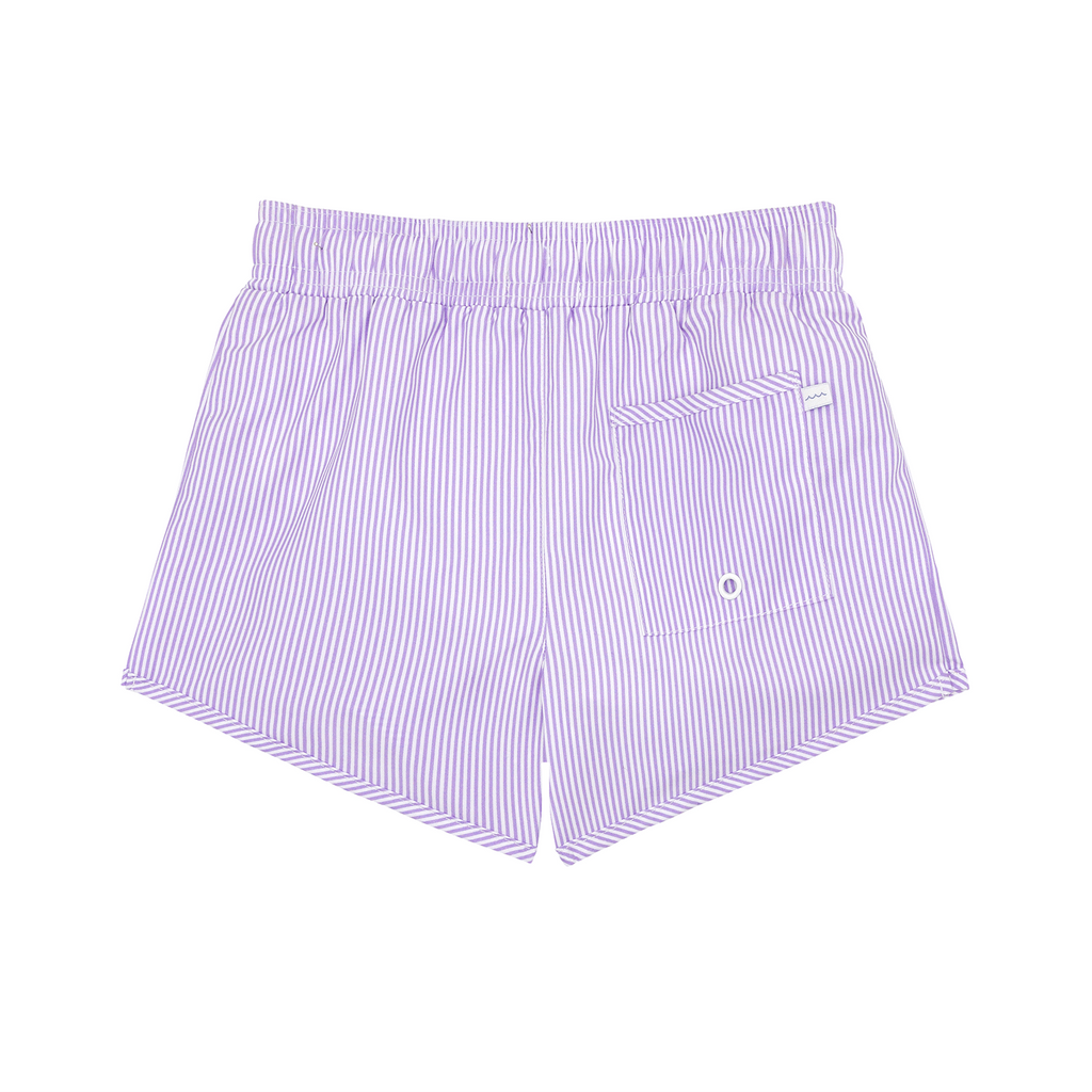 Boys Lavender Stripe Boardie