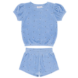 Girls Gibbs Hill Floral French Terry Top & Short Set