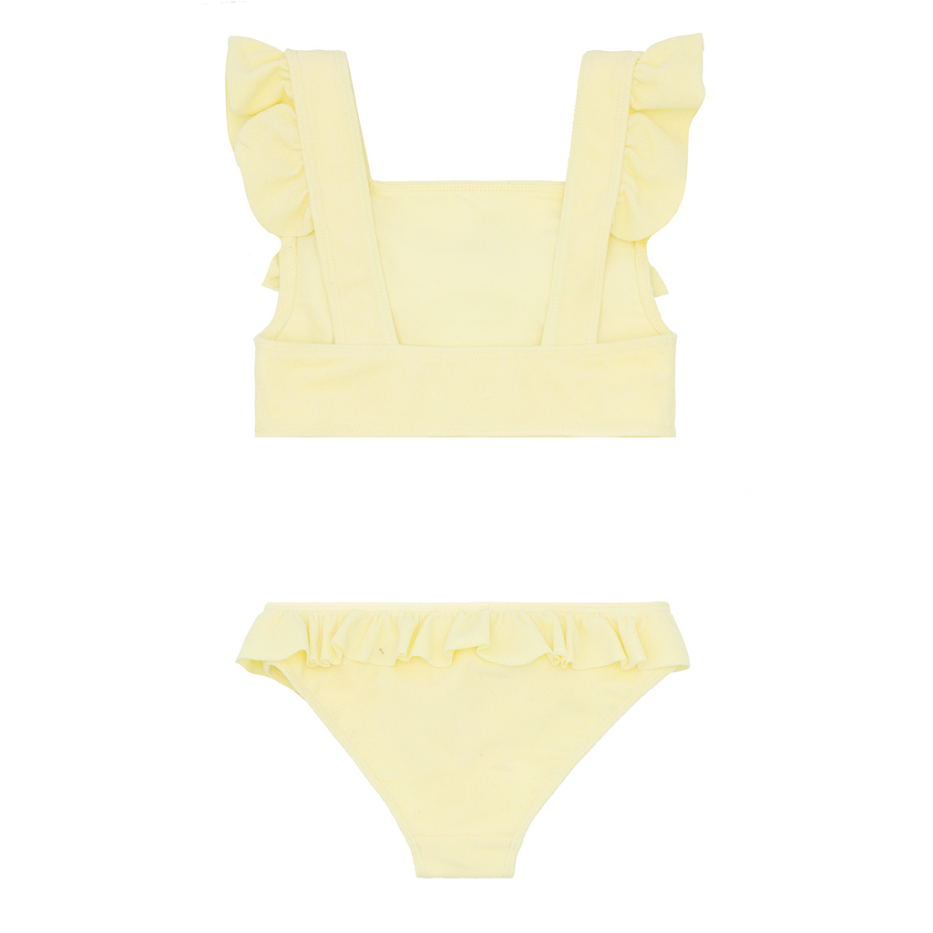 Girls Banana Terry Square Neck Bikini
