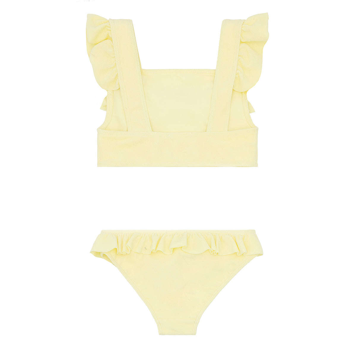 Girls Banana Terry Square Neck Bikini