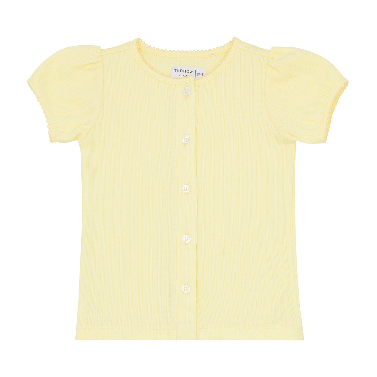 Girls Banana Puff Sleeve Shirt