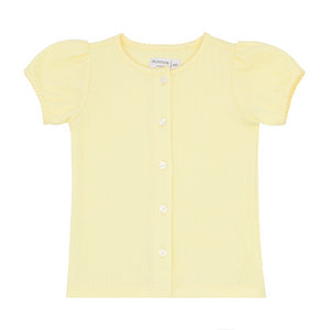 Girls Banana Puff Sleeve Shirt