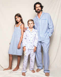 Kid's Twill Pajama Set in Suffolk Seashells