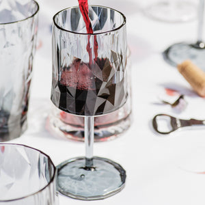 Superglass Wine Glass in Smoke Gray