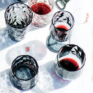 Superglass Smoke Gray Stemless Wine Glass in Smoke Gray
