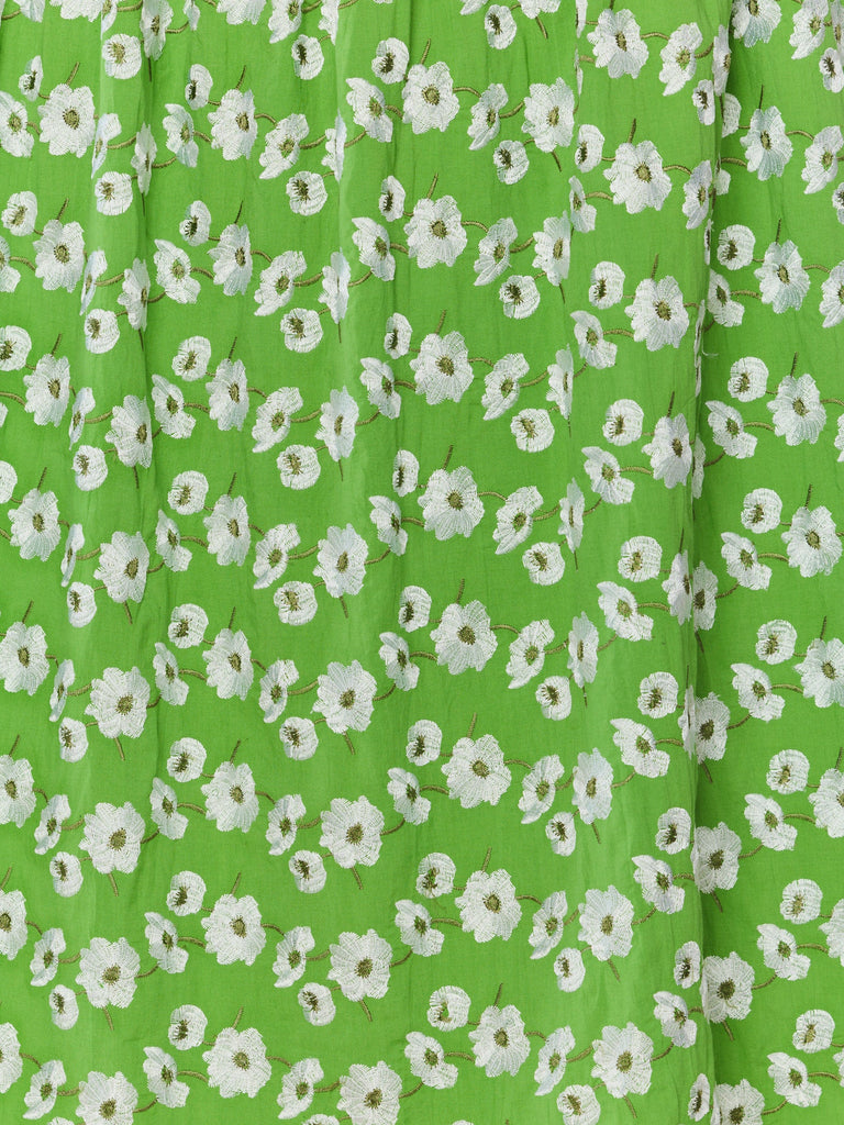 Tillie Dress in Magnolia Green Embroidery